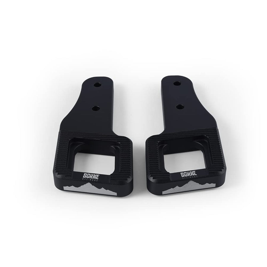Mishimoto BNTH-F150-17BK Off-Road Billet Tow Hooks, Compatible with Ford Raptor, 2017+, Micro-Wrinkle Black