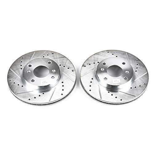 Power Stop Front JBR795XPR Drilled & Slotted Evolution Rotor Pair For Acura CL 1998-1999 [Model Specific]