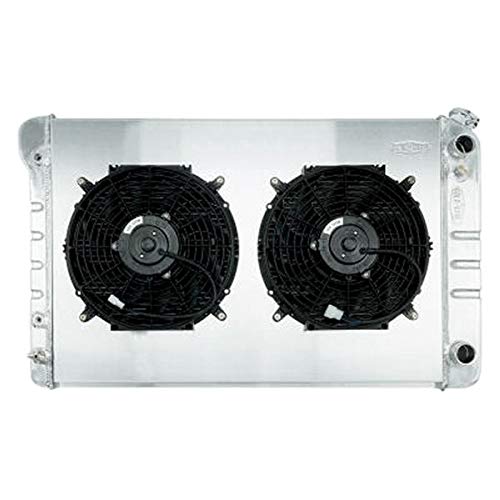 21 Inch LS Swap Aluminum Radiator 77-87 Pickup Truck and 12 Inch Fan Kit Cold Case Radiators