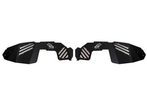 JL Inner Fenders Front FISHBONE Offroad FB33193F - Aluminum - Black Powder Coat