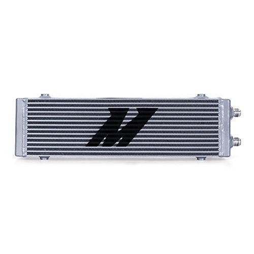 Mishimoto Dual Pass Universal Bar & Plate Oil Cooler Heat Exchanger, Large, Silver