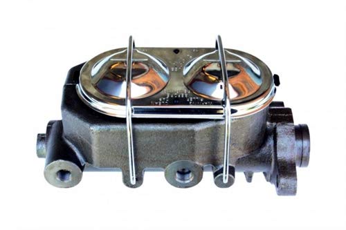 Power Brakes Leed Front Disc Brake Conversion Kit 2" Drop Spindles Cross Drilled And Slotted Rotors With 8" Dual Chrome Booster Cast Iron Chrome Top M/C Disc/Disc Side Mount
