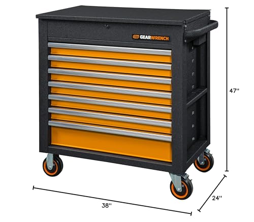 35" GEARWRENCH 7 Drawer GSX Series Rolling Tool Cart with Tilt Top - 83246