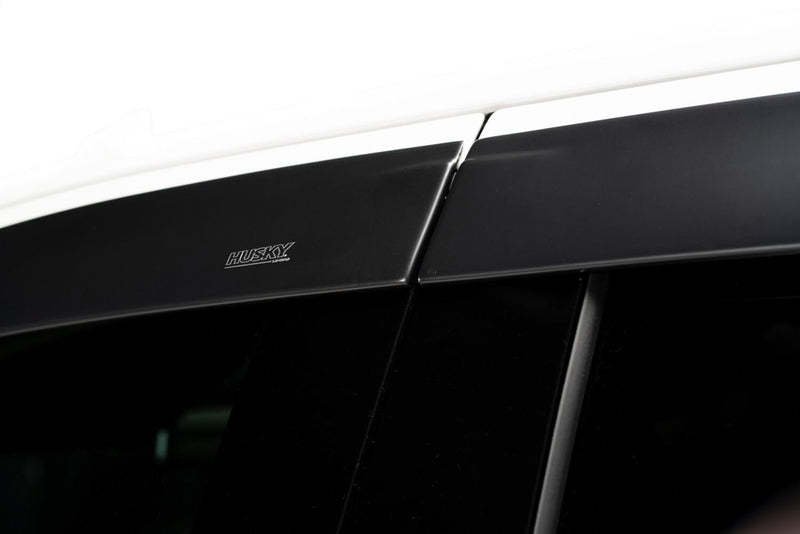 Husky Liners Ventvisor Low Profile Rain Guards | Fits 2009-2024 Dodge Ram 1500 (19-24 Classic Body) Crew CAB; 2010-2025 Ram 2500/3500, Crew CAB ONLY | Front & Rear, Matte Black, 4-pcs. | 2867004