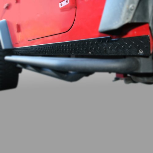 Rugged Ridge Body Armor Rocker Panels for Jeep Wrangler JK | Thermoplastic Olefin (TPO) | 11651.06 | Fits 2007-2018 Jeep Wrangler JK 2-Door