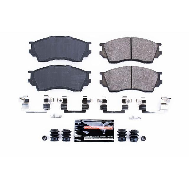 Power Stop Z23-643 Z23 Evolution Sport Carbon Fiber Infused Ceramic Brake Pads with Hardware For Mazda Millenia 1995-2002 [Model Specific]