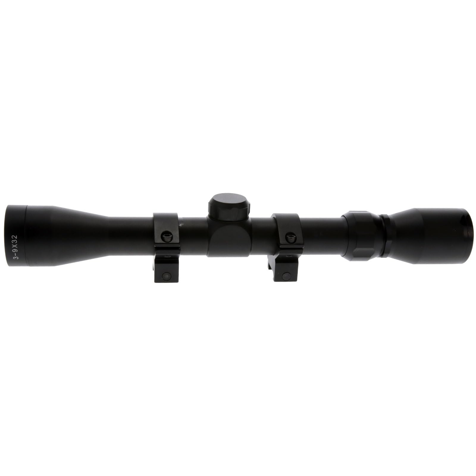 BUCKLINE TRUGLO Tactical Hunting Shooting Durable Waterproof Fogproof 1" Aluminum Tube Riflescope with Weaver-Style Mount Rings & Elastic Lens Covers Included, 3-9 x 32mm, BDC Dot Reticle