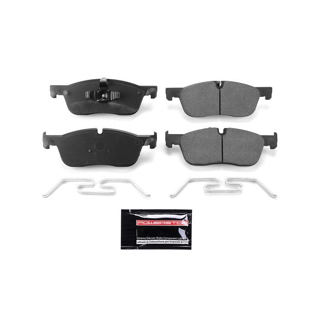 Power Stop Z23-1838 Z23 Sport Carbon Fiber Infused Ceramic Brake Pads with Hardware For E-Pace, Jaguar, Discovery Sport, Range Rover Evoque, Range Rover Velar [Model Specific]