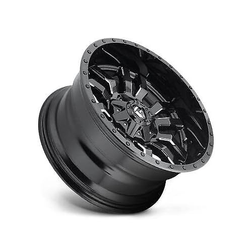 D596 FUEL OFF-ROAD SLEDGE 20X9, 6X120/5.5, 5.75, 19mm MATTE BLACK GLOSS BLACK LIP - D59620906957