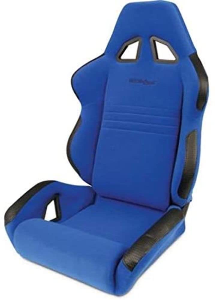 Blue Velour Racing Rave Recliner Left Seat ProCar by Scat 80-1600-65L