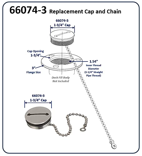 Deck Fill Cap MotorGuide 660743 with Chain