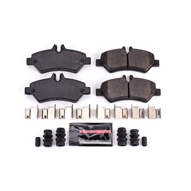 Power Stop Z23-1317 Z23 Evolution Sport Carbon Fiber Infused Ceramic Brake Pads with Hardware Rear