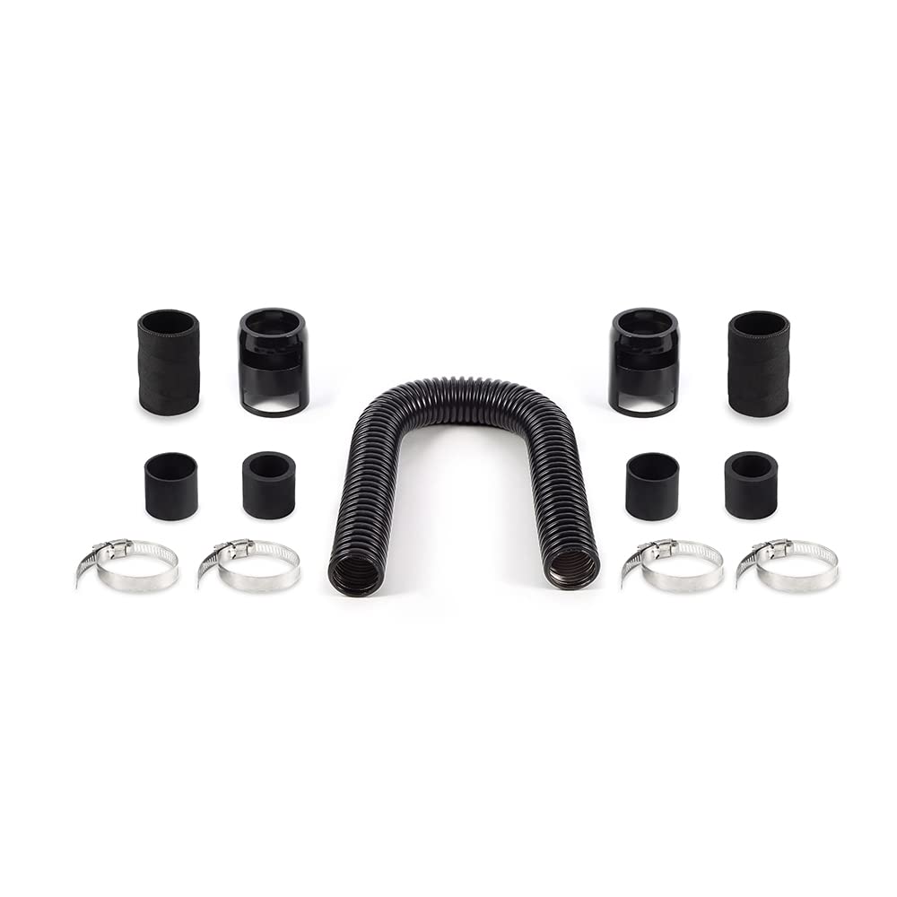 Mishimoto Universal Flexible Stainless Steel Radiator Hose Kit, 24”, Black MMAH-U24BK