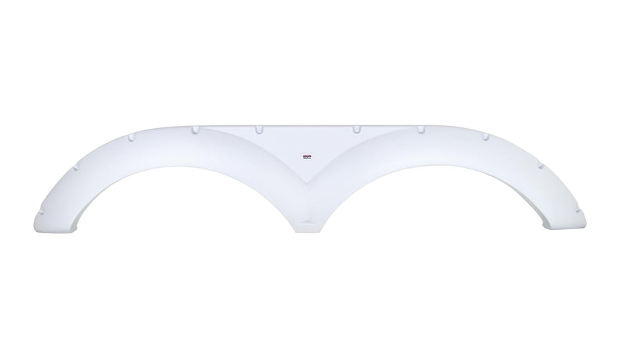 Tandem Axle Fender Skirt ICON 01705 for Keystone - Polar White