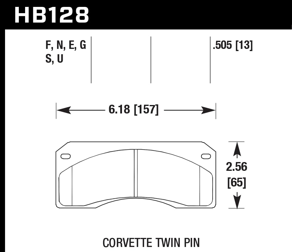 HPS Performance Street Brake Pads Hawk Performance HB128F.505