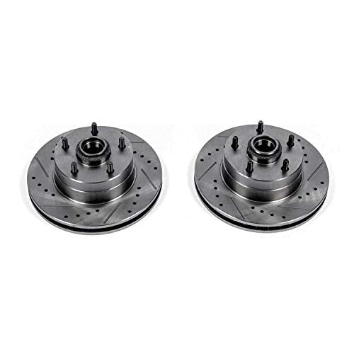 Front Power Stop AR8200XPR Drilled & Slotted Evolution Rotor Pair
