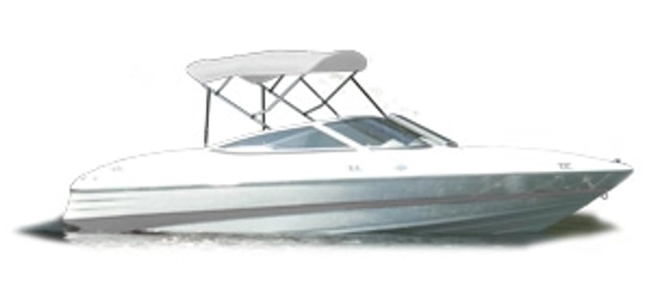 Taylor Made Products 84063 Hot Shot Bimini Top White with Boot 54" HX96 LX91-96 W Boating Hardware & Maintenance Supplies