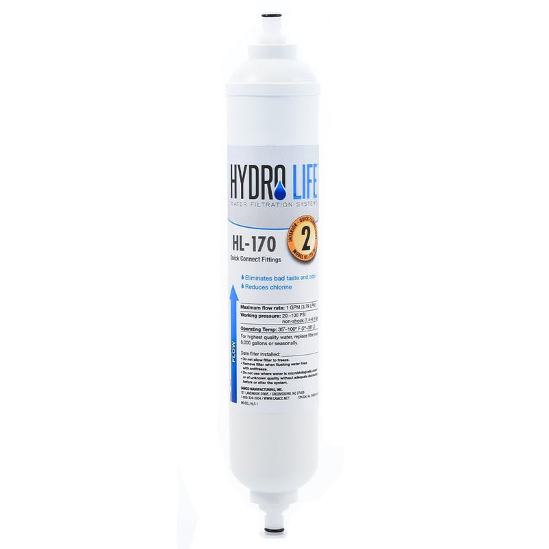 HL-170 QC Hydro Life 52101 Under Counter Replacement Filter , White