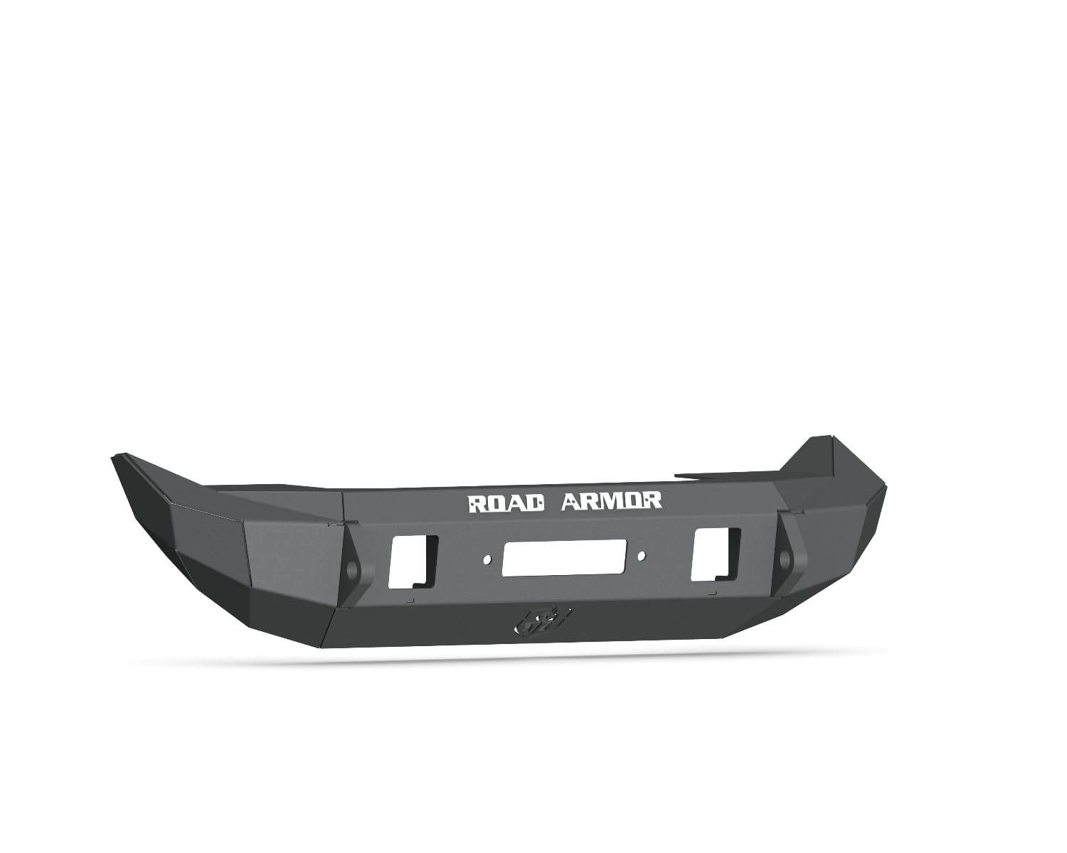 Stealth Road Armor 5182F0B Front Mid Width Winch Bumper - Texture Black - Compatible with: 2018-2025 Jeep JL JLU JT