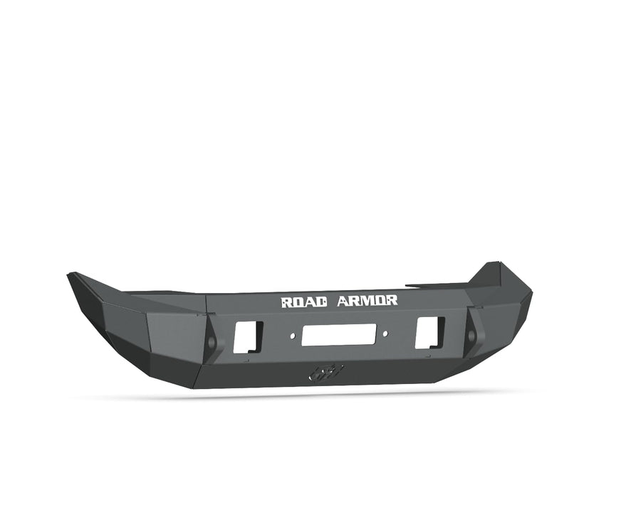 Stealth Road Armor 5182F0B Front Mid Width Winch Bumper - Texture Black - Compatible with: 2018-2025 Jeep JL JLU JT