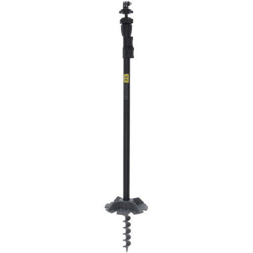 Camera Stakeout System Hawk | Versatile Stable Adjustable 22" - 51" Height 360-Degree Rotating Easy Mount Hunting Trail Camera Holder with Standard 1/4-20" Thread & 6" Auger