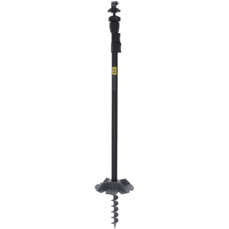 Camera Stakeout System Hawk | Versatile Stable Adjustable 22" - 51" Height 360-Degree Rotating Easy Mount Hunting Trail Camera Holder with Standard 1/4-20" Thread & 6" Auger