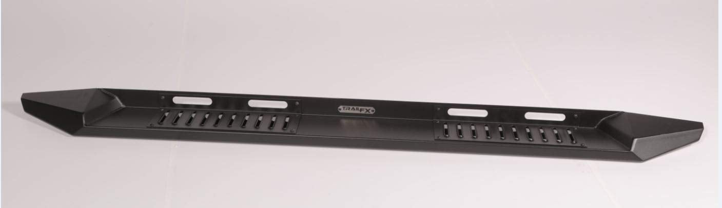TrailFX Running Board RBT004B Fits Ford F-150 SuperCrew 2015-2026 Steel 6 Inch Black Powder Coated Steel 300 lb Capacity with Trail FX Logo Set of 2
