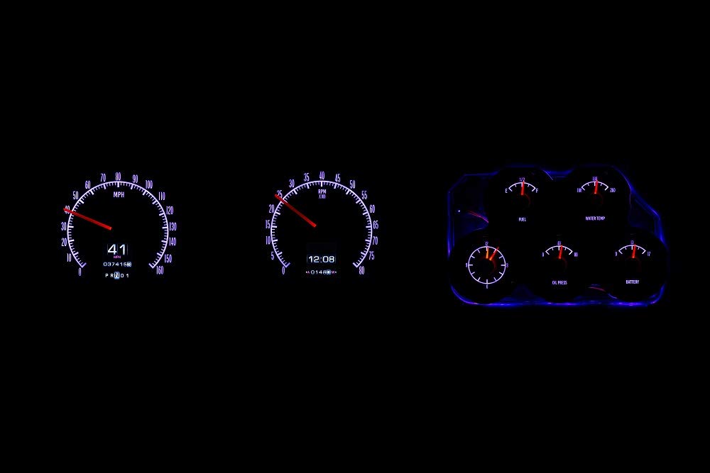 Dakota Digital Retrotech Gauge RTX-68C-VET-X Instrument System Compatible with 1968-77 Chevy Corvette