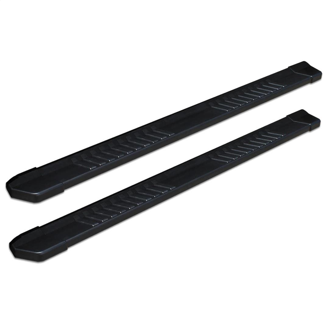 6 in Raptor Series OEM Style Slide Track Component - Boards Black Textured Aluminum - 68 in Black Textured Aluminum 6 in OEM Style Running Boards Only