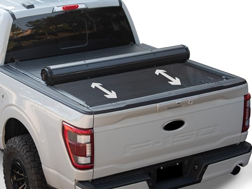CoveRex RTX Low Profile Hard Roll-Up Truck Bed Tonneau Cover|Compatible with 2014-2021 Toyota Tundra 6.5 Ft (78") Bed|8724095|Aluminum Roll Up|Flush Mount|Truck Bed Cover|