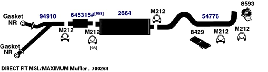Muffler AP Exhaust 2664