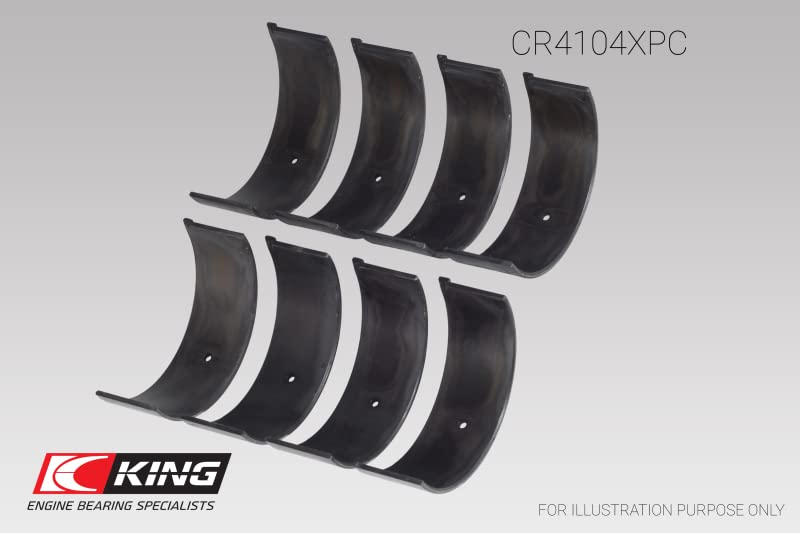 King Audi/VW Engine Bearings (CR4104XPC) 83-03 1.6L/1.8L/2.0L Performance Coated Rod Bearing Set