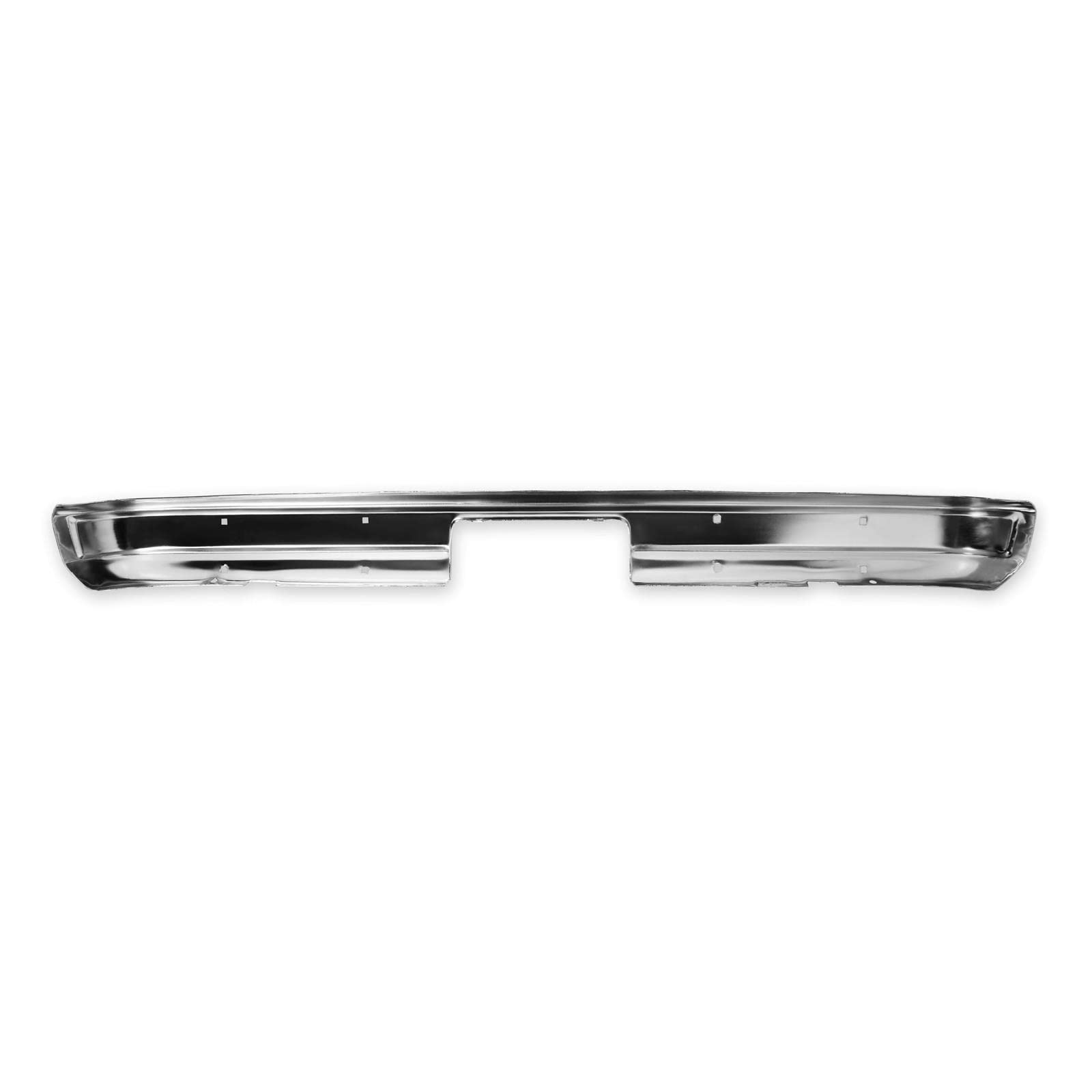 04-120 Brothers Trucks Premium Rear Bumper w/o Impact Strip Holes Chrome