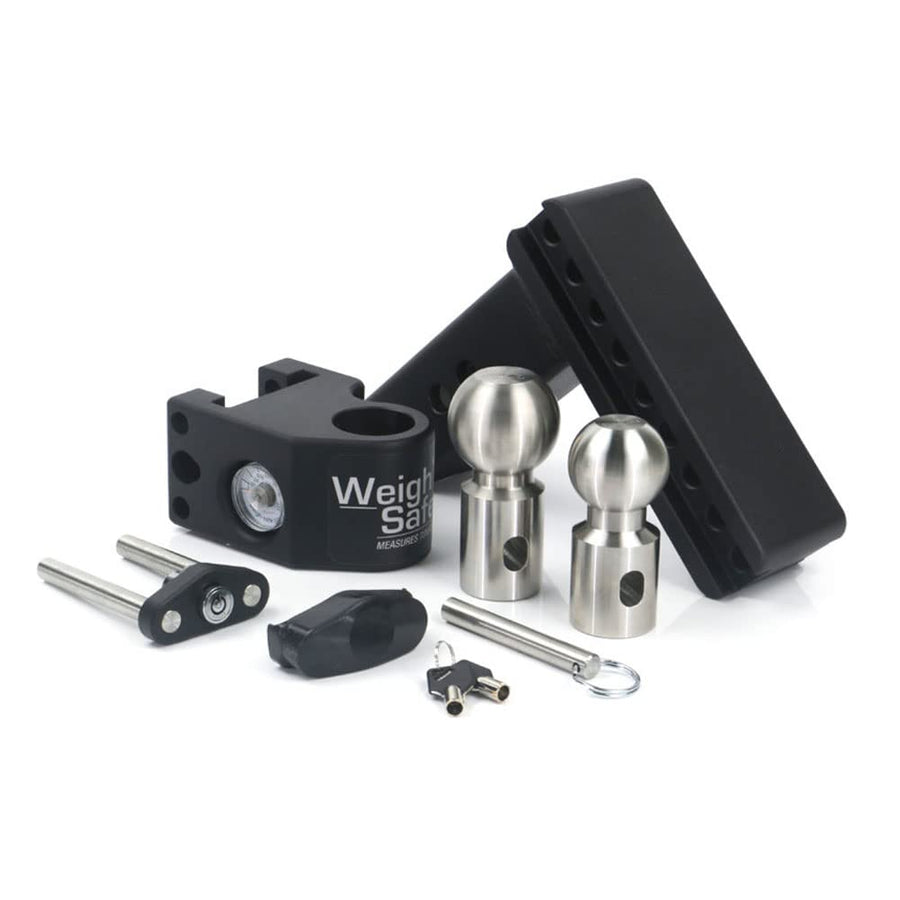 Weigh Safe SWS8-2 Adjustable Steel 8" Drop, Stainless Steel Balls for 2" Receiver 12,500 GTW