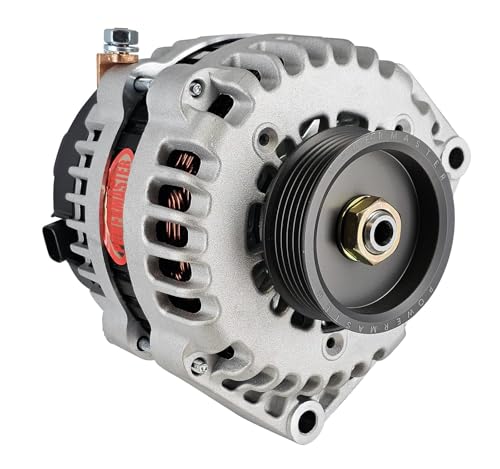 Alt GM Powermaster AD244 Natural 220A 3" 6 grv Under Drive Pulley w/2 pin FR-L VR