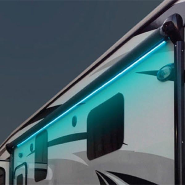 Carefree Universal SR0112 Color with White LED Add-On Awning Light Kit with Remote - White