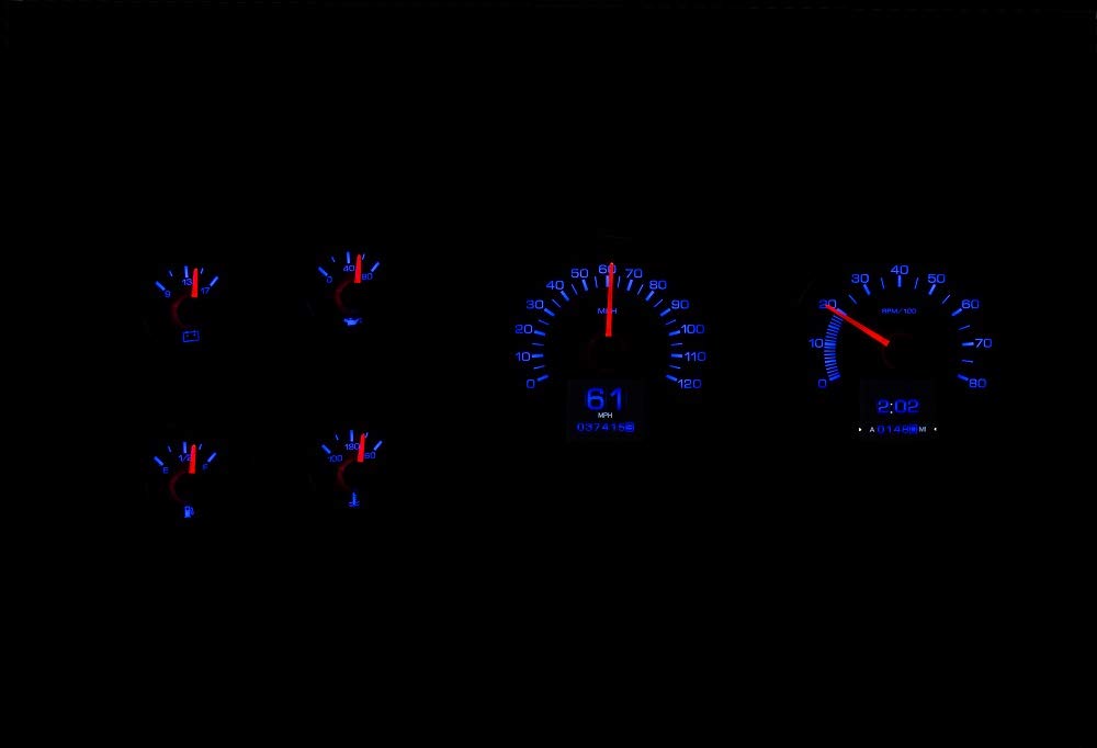 Dakota Digital Retrotech RTX-79C-PU-X Gauge Instrument System Compatible with 1973-87 Chevy Pickup, 1973-91 Chevy Blazer, GMC Jimmy and Suburbans. Styled after 1979-87 Chevy Pickup.