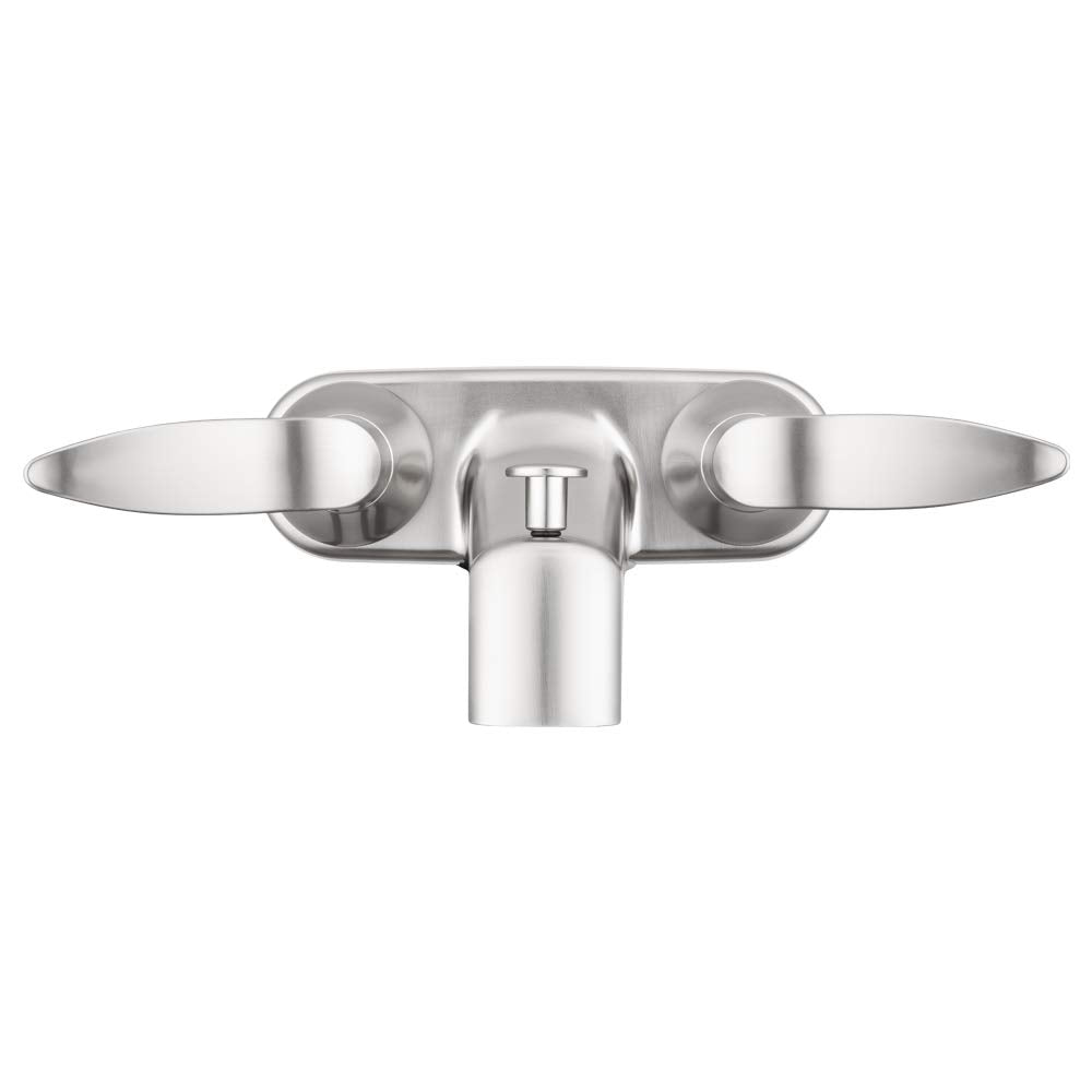 Dura Faucet RV Tub, Shower Faucet Valve Diverter DF-SA110LH-SN with Winged Levers (Brushed Satin Nickel)