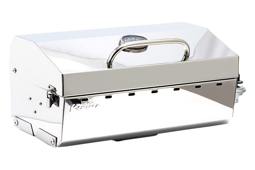 Stow N' Go Camco 58131 160 Gas Grill with Thermometer and Igniter, White