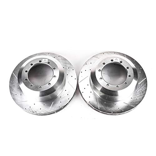 Rear Power Stop AR8569XPR Drilled & Slotted Evolution Rotor Pair