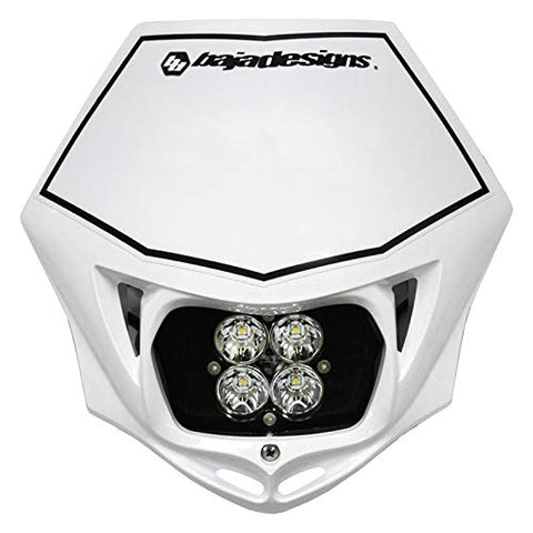 Baja Designs Squadron Pro Motorcycle LED Headlight Kit (A/C) w/Shell (White Shell)