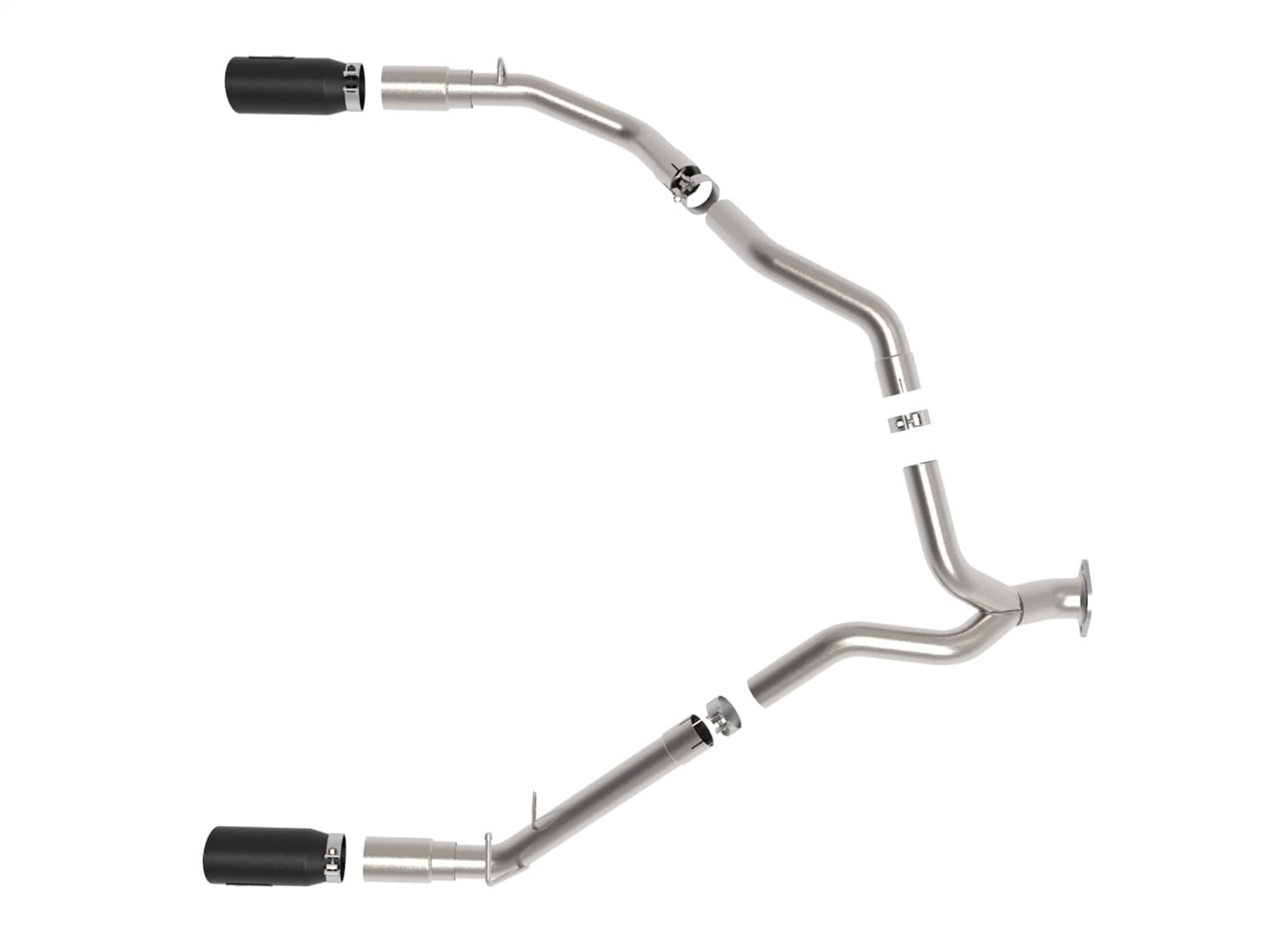 aFe Power 3 IN Large Bore-HD 409 Stainless Steel DPF-Back Exhaust System w/Black Tip RAM 1500 20-21 V6-3.0L (td) 49-42080-B
