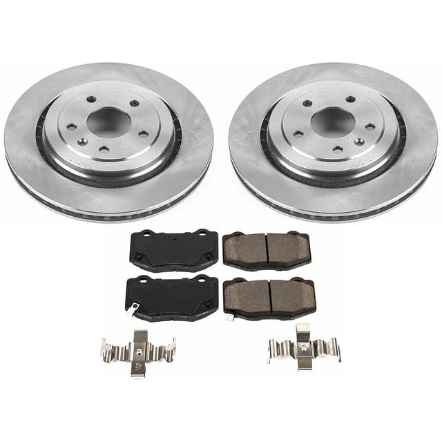 POWERSTOP Autospecialty KOE6530 Rear Replacement Brake Kit-OE Brake Rotors & Ceramic Brake Pads For Chevrolet Corvette 2014-2019 [Model Specific]