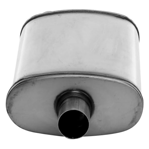 Cherry Bomb Salute Muffler - SA1224 Reversible Oval Body - H4" X W9" X L14" 20" OAL 2" O/C Muffler - Cherry Bomb Salute