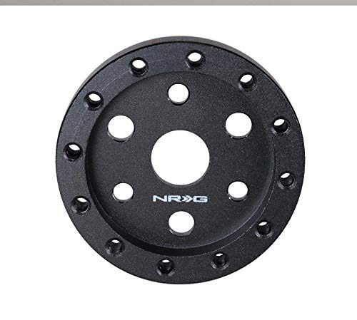 NRG Innovations Steering Wheel Hub Extension NRG-SRK-36BK Spacer, 5" 3-Hole To 6-Hole Adapter Spacer, 6x70 - Standard 3-bolt Quick Release Pattern
