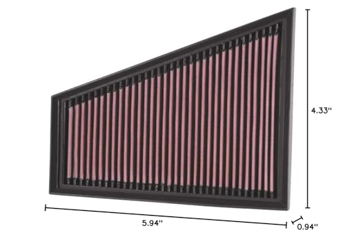 K&N Engine Air Filter: Replacement Car Air Filter, Washable, Clean Every 75,000 Miles, Reusable: Compatible 2006-2015 FORD/VOLVO (Galaxy II, Mondeo II, III, IV, V, S-Max, C70, S80 II,V70 III), 33-2393