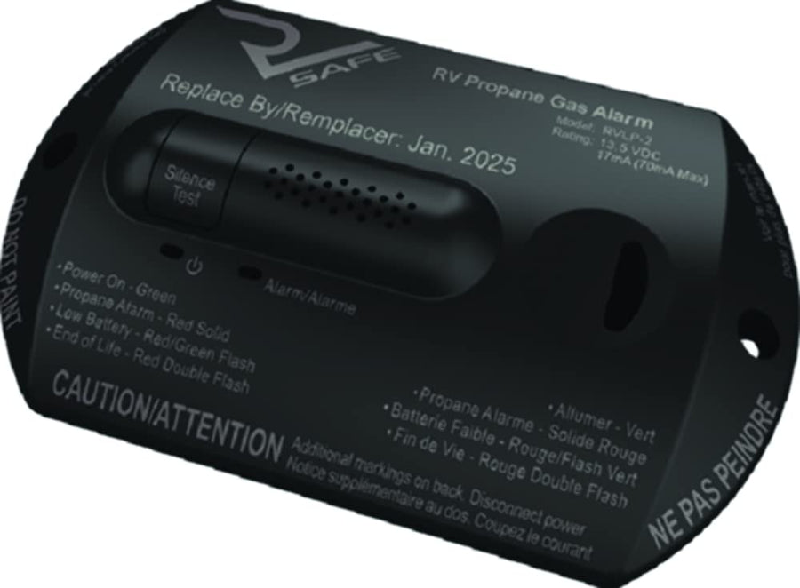 RVLP-2B RV Safe Propane Gas Alarm - 2-Wire, Black