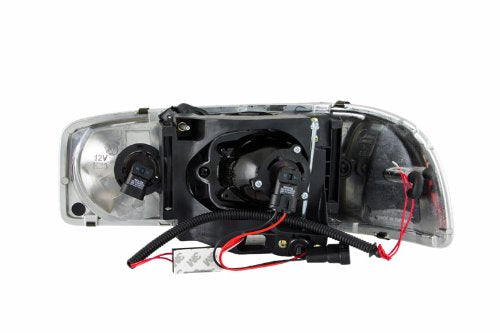 Chrome AnzoUSA Projector Halo Headlight - (Sold in Pairs)
