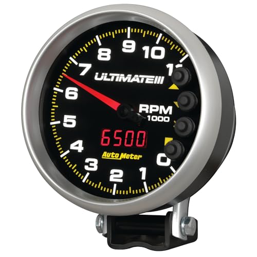 Auto Meter Ultimate Plus 6888 Playback Tachometer,5.000 in.