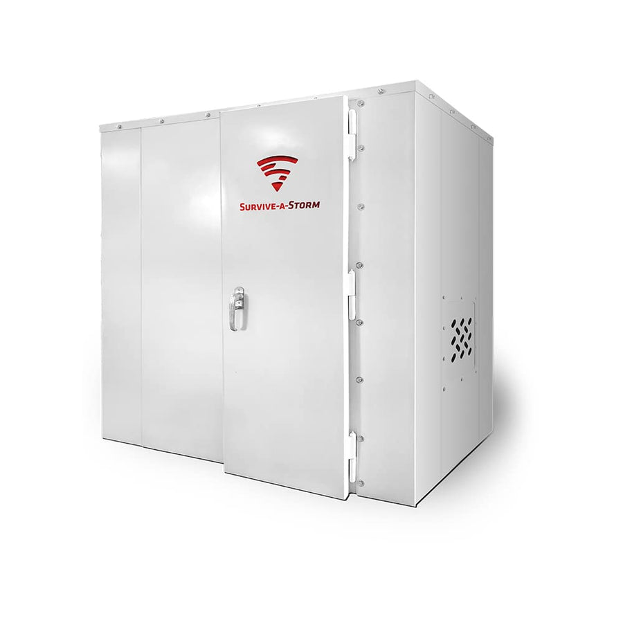 6x4 ShelterCube Panelized Steel Indoor Tornado Shelter (Door on 6-Ft Side) - FEMA Compliant - from Survive-a-Storm Shelters